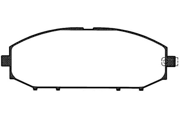 KAVO PARTS Piduriklotsi komplekt,ketaspidur BP-6538